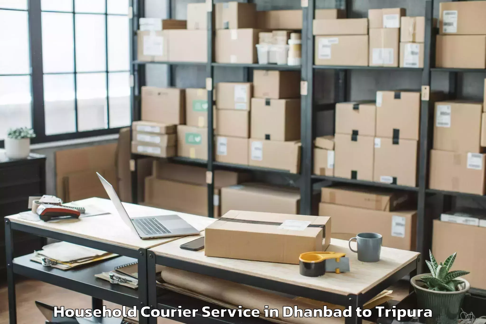 Dhanbad to Gournagar Household Courier Booking